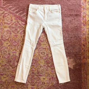 White Pilcro and the Letterpress “Script” jean